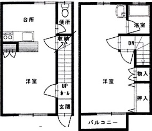 メゾネットイシイの物件間取画像